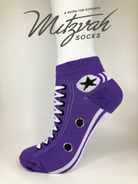 6 pairs Sneaker Socks Dark Purple Women's / Girls Socks Shoe Size 4-10