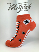 6 pairs Sneaker Socks Orange Women's / Girls Socks Shoe Size 4-10