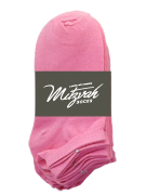 6 pairs Solid Socks lt Pink v2 Women's / Girls Socks Shoe Size 4-10